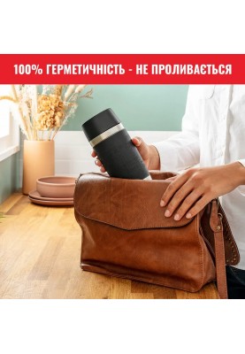 Tefal Термочашка Travel Mug Classic, 360мл, нержавіюча сталь, чорний