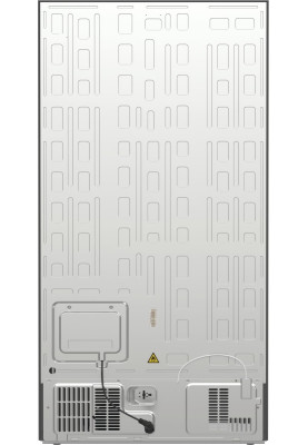 Gorenje Холодильник SBS, 179х70х92см, 2 двері, 376(190)л, А++, NF+, Інв., Зона св-ті, диспенсер, генератор льоду, Зовн. Диспл, нерж