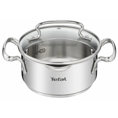 Tefal Кастрюля DUETTO+, 1.5л, з кришкою, нержавіюча сталь, скло