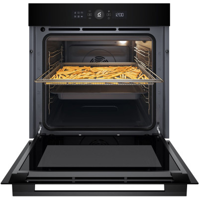 Whirlpool Духовий шафа Whirlpool електричний, 73л, A+, дисплей, конвекція, телескопічні напрямні, чорний