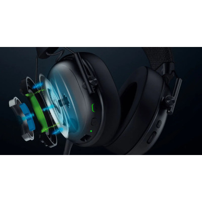Razer Гарнітура BlackShark V3 Gen-2, USB-A/WL/BT, чорний