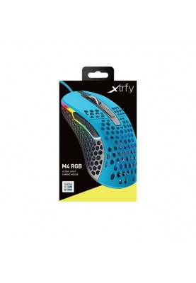 Cherry Xtrfy Миша ігрова M4 RGB USB Miami Blue