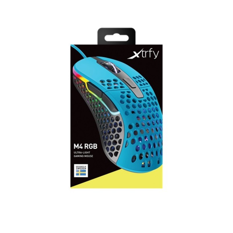 Cherry Xtrfy Миша ігрова M4 RGB USB Miami Blue