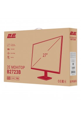 2E Монітор 27" B2723 D-Sub, HDMI, VA, 75Hz