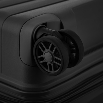 2E Валіза, Aero, поліпропілен, мала, 35/44 л, TSA, 4 колеса, EXP, чорна 2E Валіза, Aero, поліпропілен, мала, 35/44 л, TSA, 4 колеса, EXP, чорна