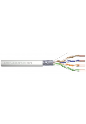 Digitus Кабель CAT 5e F-UTP, 100m, AWG 24/1, PVC, сірий