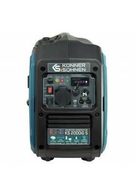 Könner & Söhnen Генератор газово-бензиновый инверторный KS 2000iG S, 230В, 2.0кВт, ручной запуск, 19кг