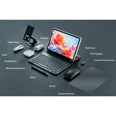 TECLAST Планшет P30T KIT 10,1" 4ГБ, 128ГБ, 6000мА рік, Android, сірий