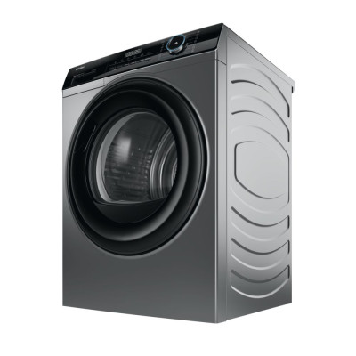 Haier Сушильна машина тепловий насос, 9кг, A+++, 59,5см, дисплей, пара, cріблястий