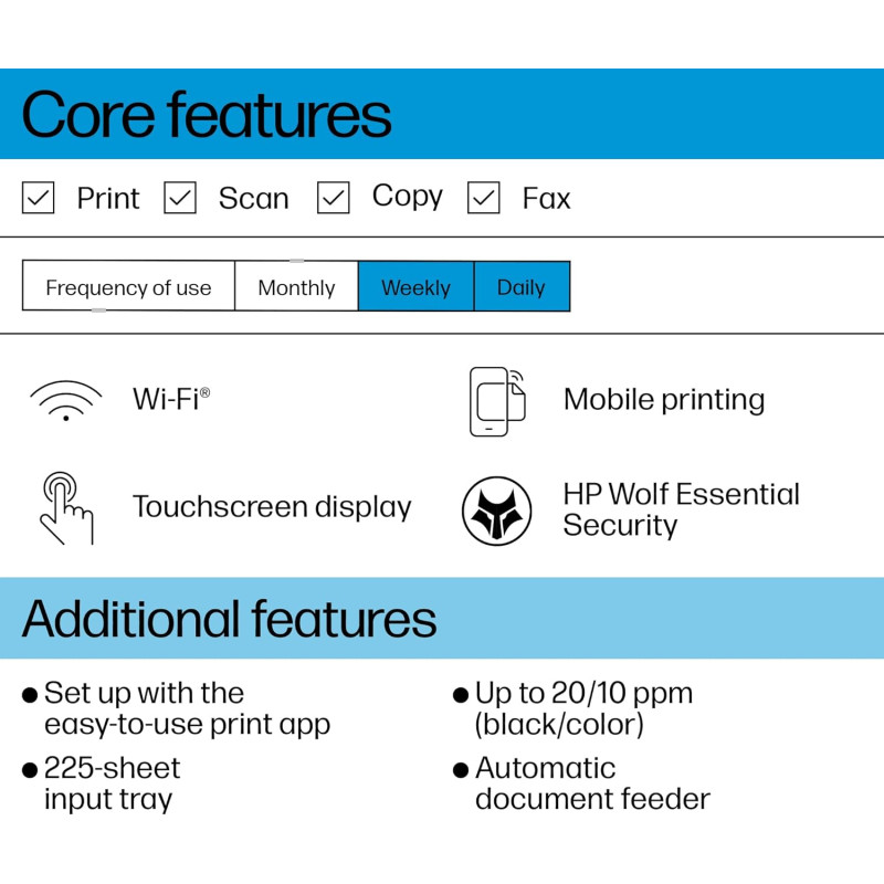 HP Багатофункціональний пристрій A4 OfficeJet Pro 8123 з Wi-Fi