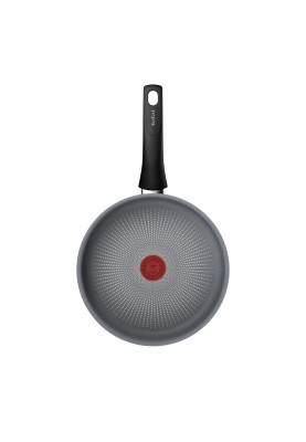 Tefal Сотейник Halo, 24см, з кришкою, алюміній, бакеліт, скло, сірий