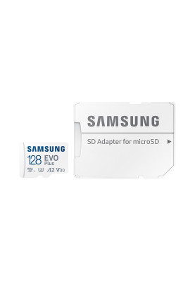 Samsung Мапа пам'яті microSD 128GB C10 UHS-I R130MB/s Evo Plus + SD