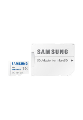 Samsung Карта пам'яті microSD 128GB C10 UHS-I R180MB/s PRO Endurance + SD