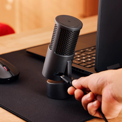 HyperX Мікрофон геймінговий SoloCast 2, Omni, USB-A, 2м, NGenuity, чорний