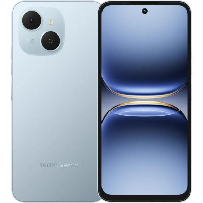 TECNO Смартфон Spark 40C (KM4k) 6.67" 4/128ГБ, 2SIM, 6000мА рік, Ripple Blue