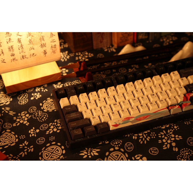 Varmilo Клавіатура механічна VPE87 Chang'e 87Key, K-Prestige Light, BT/WL/USB-A, EN, White Led, Синій