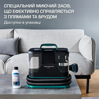 Rowenta Пилосос Rowenta миючий Clean It, 750Вт, конт пилок -1,5л, вода -2,3л, 13500 Па, 4 насадки, чорний Rowenta Пилосос Rowenta миючий Clean It, 750Вт, конт пилок -1,5л, вода -2,3л, 13500 Па, 4 насадки, чорний