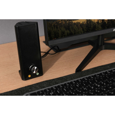 2E Акустична система PCS203, 2.0, USB, Metal Black