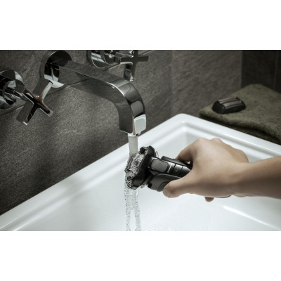 Panasonic Бритва електр. сіткова, 14000 об/хв, бритв.головок-5, Li-Ion, сух.+волог., тример, чорний