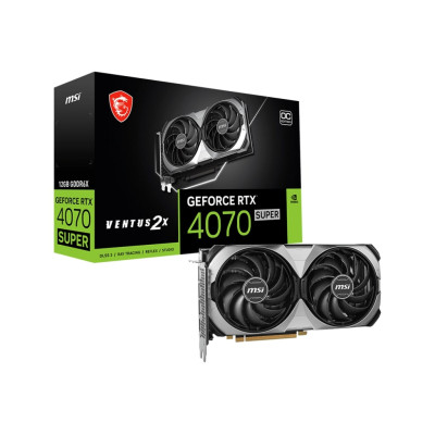 MSI Відеокарта GeForce RTX 4070 SUPER 12GB GDDR6X VENTUS 2X OC