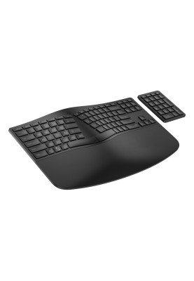 HP Клавіатура мембранна 960 BLK Ergonomic split-zone, 112key, BT, EN/UK, чорний
