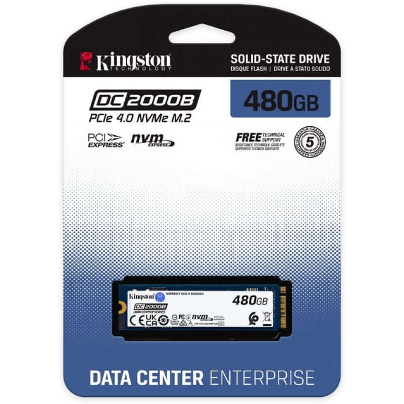 Kingston Накопичувач SSD M.2 480GB PCIe 4.0 DC2000B