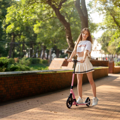 Miqilong Самокат Beagle рожевий