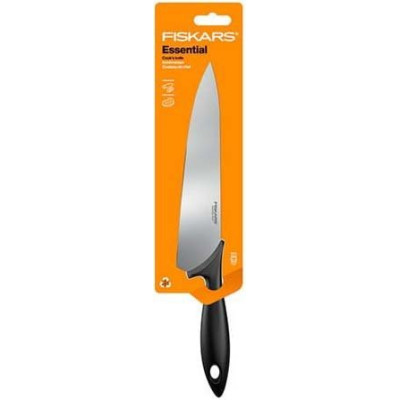Fiskars Кухонний ніж кухарський Fiskars Essential, 21,4 см, нержавіюча сталь, пластик