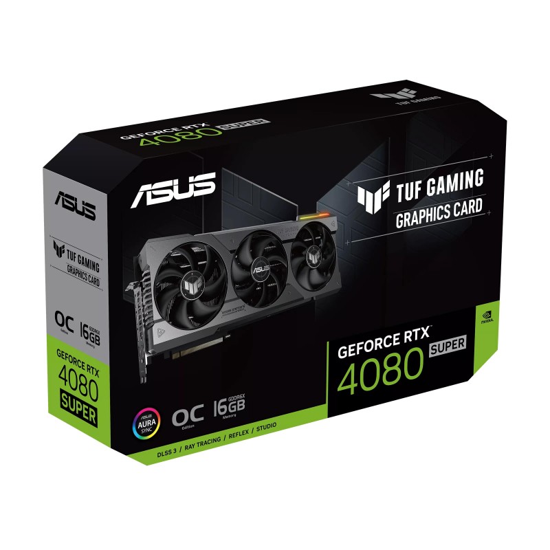 ASUS Відеокарта GeForce RTX 4080 SUPER 16GB GDDR6X GAMING OC TUF-RTX4080S-O16G-GAMING