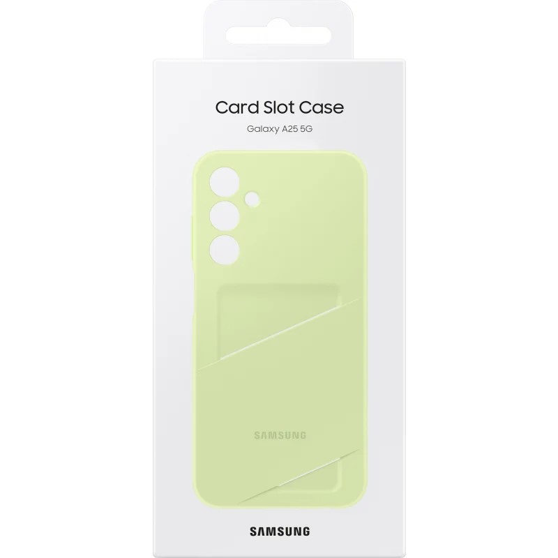 Samsung Чохол для Galaxy A25 (A256), Card Slot Case, лаймовий