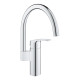 Grohe Змішувач для кухні Via, довж.виливу - 183мм, поворотний, 1важіль, хром