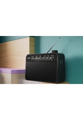 Philips Портативне радіо TAR2509 FM/MW, mono 300 mW, AUX 3.5mm, 2хLR20