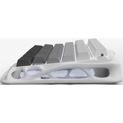 GravaStar Клавіатура механічна Mercury K1 80keys, GravaStar x Kailh Cheery Pink, EN/UKR, BT/WL/USB, білий