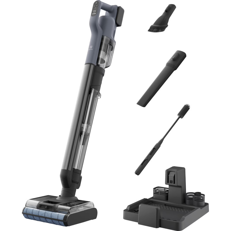 Electrolux Пилосос Electrolux бездротовий, вологе прибирання, конт пил -0.57л, вода -0.65л, автон. робота до 80хв, вага-7.09кг, 2в1, синій Electrolux Пилосос Electrolux бездротовий, вологе прибирання, конт пил -0.57л, вода -0.65л, автон. робота до 80хв, вага-7.09кг, 2в1, синій