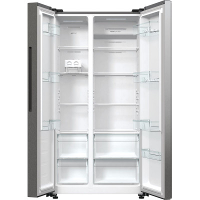 Gorenje Холодильник SBS 179х67х92см, 2 двері, 356(191)л, А++, NF+, Інв. , зона св-ті, зовн. диспл, матовий сірий Gorenje Холодильник SBS 179х67х92см, 2 двері, 356(191)л, А++, NF+, Інв. , зона св-ті, зовн. диспл, матовий сірий