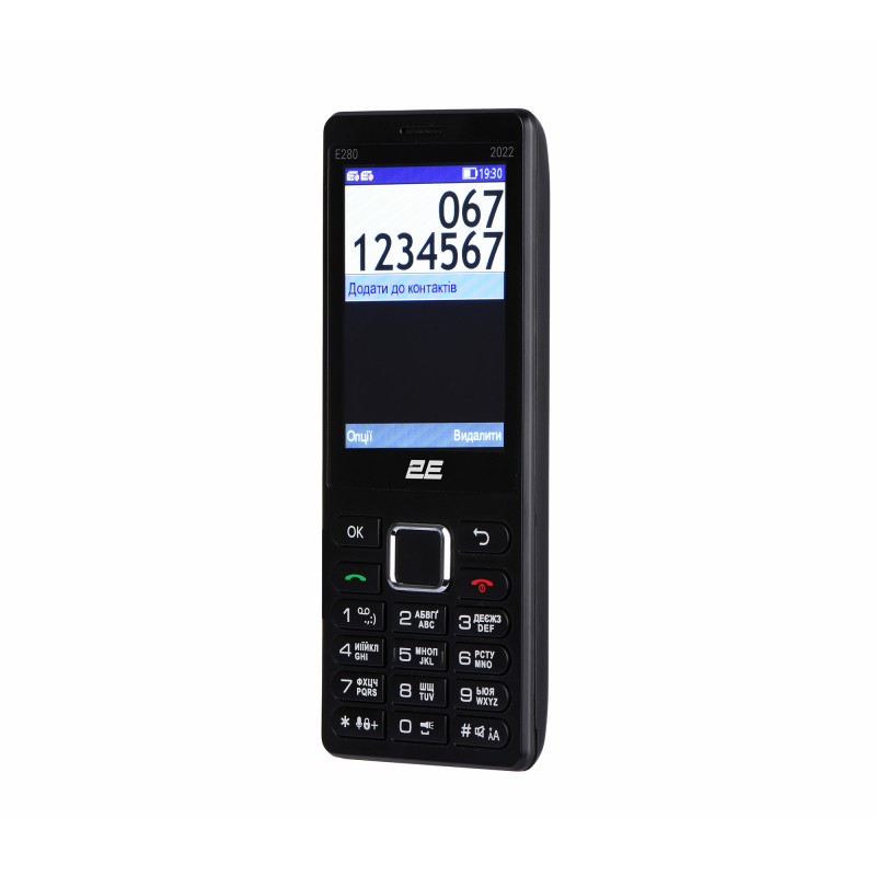 2E Мобільний телефон E280 2022 Dual SIM Black