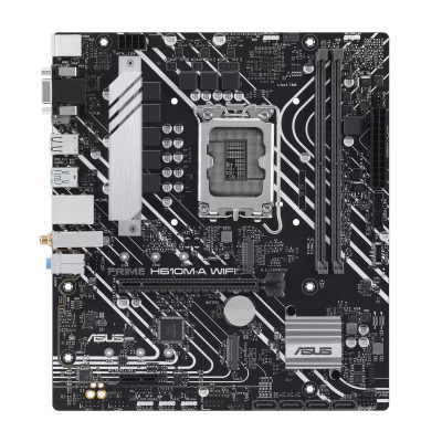 ASUS Материнська плата PRIME H610M-A WIFI s1700 H610 2xDDR5 M.2 HDMI D-Sub DP Wi-Fi BT mATX