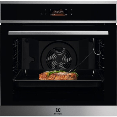 Electrolux Духовий шафа електричний, 72л, A+, пара, дисплей, конвекція, піроліз, телескопічні напрямні, чорний