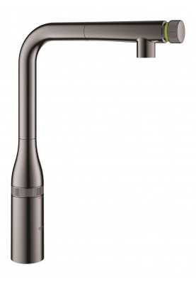 Grohe Змішувач для кухні Essence Smart Control, довж.виливу - 199мм, поворотний/витяжний, вентиль/кнопка, графіт