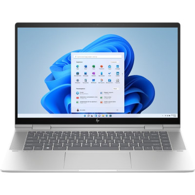 HP Ноутбук ENVY x360 15-fe0000ua 15.6" FHD OLED Touch, Intel i7-1355U, 16GB, F1024GB, NVD3050-4, Win11, сріблястий