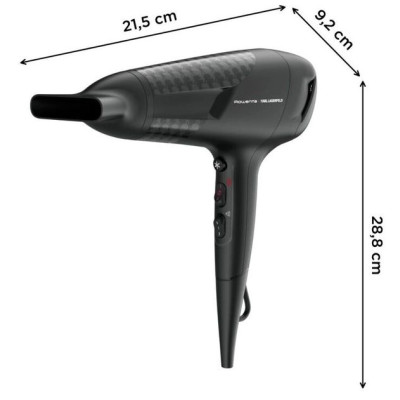 Rowenta Фен Studio Dry x Karl Lagerfeld, 2100Вт, 3 режими, хол. обдув, чорний