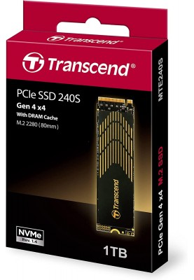 Transcend Накопичувач SSD M.2 1TB PCIe 4.0 MTE240S + розсіювач тепла