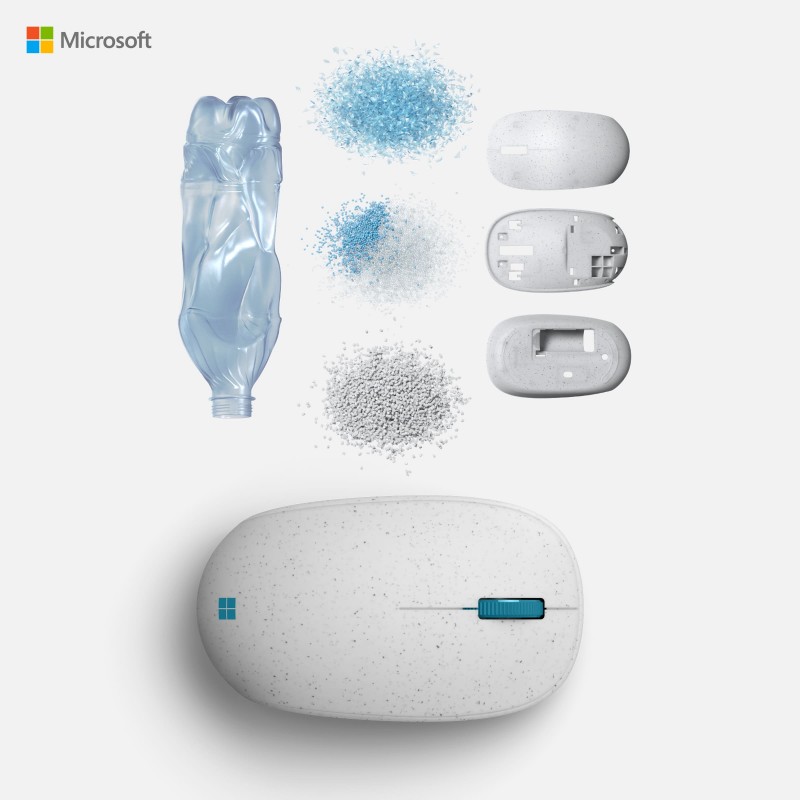 Microsoft Миша Ocean Plastic BT White