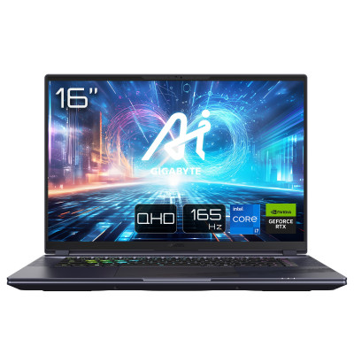 Gigabyte Ноутбук 16X 16.0 QHD 165Hz, Intel i7-13650HX, 16GB, F1TB, NVD4060-8, W11, чорний