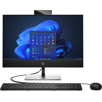 HP Комп'ютер персональний моноблок HP ProOne 440-G9 23.8" FHD IPS AG, Intel i5-14500T, 16GB, F512GB, UMA, WiFi, кл+м, 3р, DOS, чорний