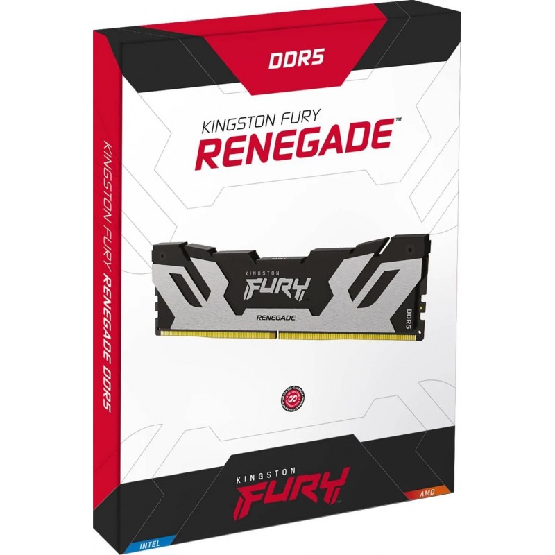 Kingston Пам'ять ПК DDR5 32GB KIT (16GBx2) 6800 FURY Renegade XMP Срібний