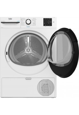 Beko Сушильна машина тепловий насос, 7кг, A++, 54.5см, дисплей, ф-ція ПАР, білий