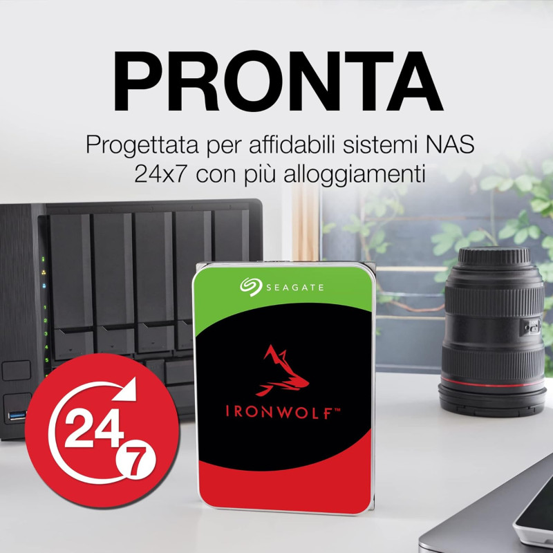 Seagate Жорсткий диск 1TB 3.5" 5400 256MB SATA IronWolf