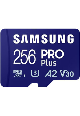 Samsung Карта пам'яті microSDXC 256GB C10 UHS-I R180MB/s PRO Plus
