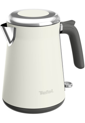 Tefal Електрочайник Collection 1.68л, Strix, нерж. сталь, бежевий
